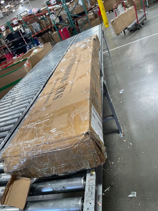 Photo 1 of ***BOX 1OF 2 AND 2 OF 2****
KEIKI Full Metal Loft Bed with Desk & Six Storage Shelves,Sturdy Metal Bed Frame with Ladder & Safety Guardrails,No Box Spring Needed, Perfect for Dorm, Bedroom, Guest Room, Black