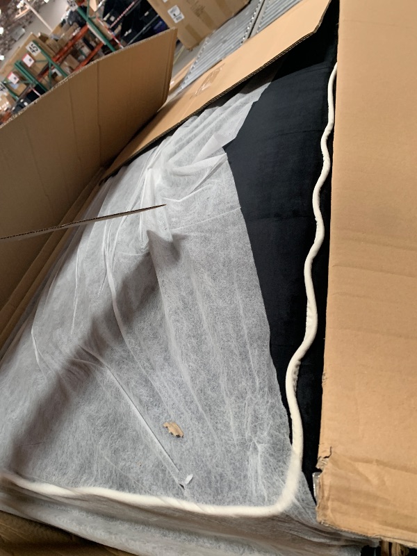 Photo 1 of *****PARTIAL SET** BOX 2 ONLY**MISSING BOX 1**

Marsail 3-in-1 Convertible Futon Sleeper Sofa Bed, Pull Out Couch with Adjustable Backrest, USB Charging & Side Pockets, Velvet Fabric Sofa for Living Room, Apartment, Loveseat, Black