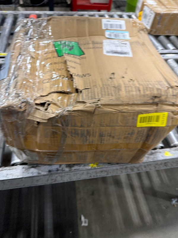 Photo 1 of ***missing hardware***Amazon Basics Neoprene Dumbbell Hand Weights with Rack, 3 Pairs (5, 10, and 15 Pounds), Green/Blue/Grey