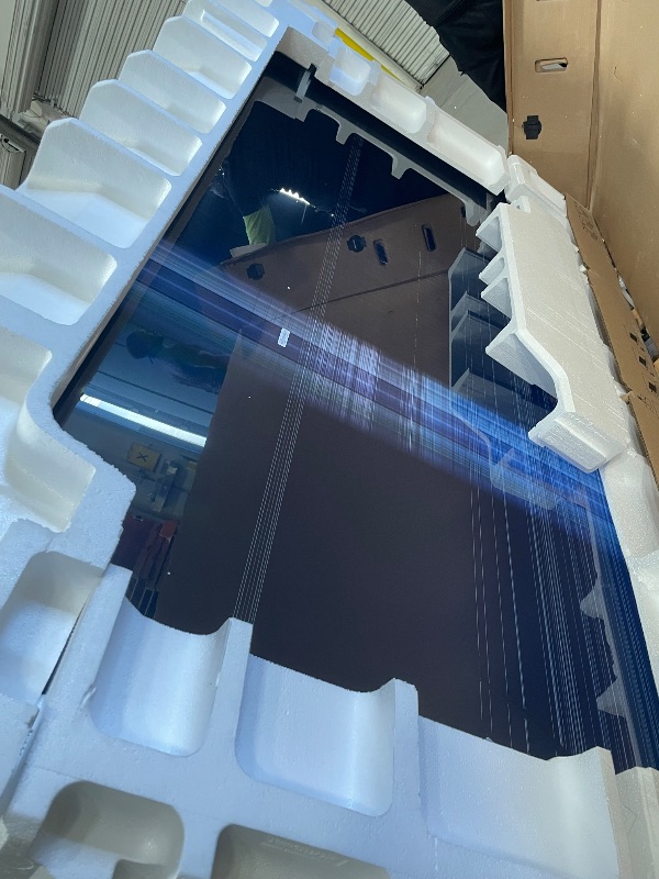 Photo 1 of ***SCREEN DAMAGE** STILL TURNING ON**** 

Samsung 98-Inch Class 4K Crystal UHD DU9000 Series HDR Smart TV, Object Tracking Sound Lite, Motion Xcelerator 120Hz, Supersize Picture Enhancer, Mega Contrast, Alexa Built-In (UN98DU9000, 2024 Model)