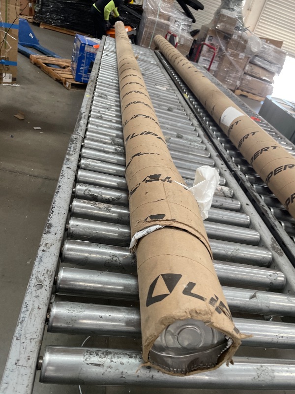 Photo 1 of (SOLD AS PARTS, MISSING) Lippert RV Solera Awning Roller and Fabric Assembly 15' Black/White V000211480