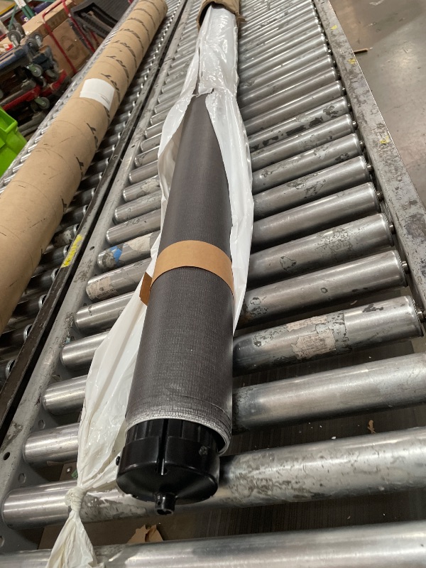 Photo 1 of (SOLD AS PARTS, MISSING) Lippert RV Solera Awning Roller and Fabric Assembly 15' Black/White V000211480