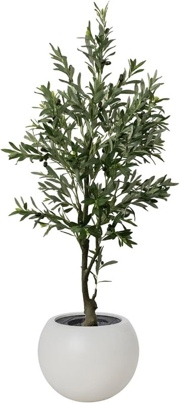 Photo 1 of
67.75'' Artificial Olive Tree in a White Fishbowl Planter
Model:VHX174245