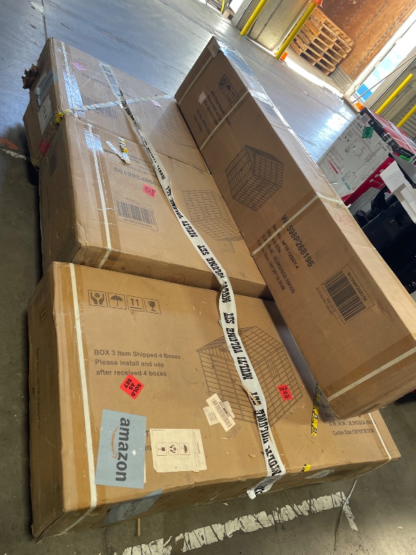 View 6 of ***** COMPLETE SET *** 4 BIG BOX ***  1, 2 , 3 AND 4**

8x10 FT Outdoor Storage Resin Shed with Floor,Waterproof Plastic Garden Bike Shed with Lockable Door, Sloped Roof, Vents & Windows, Easy Assembly Tool Shed for Lawn, Backyard, Patio, Grey