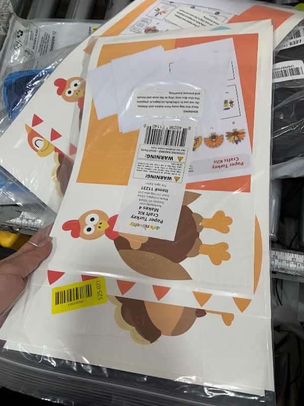Photo 1 of 4E's Novelty Turkey Craft Kit, 4 Pcs Thanksgiving Crafts Kits for Kids, Thankful Turkey Activity Turkeys Arts and Crafts Friends Giving Kids Craft