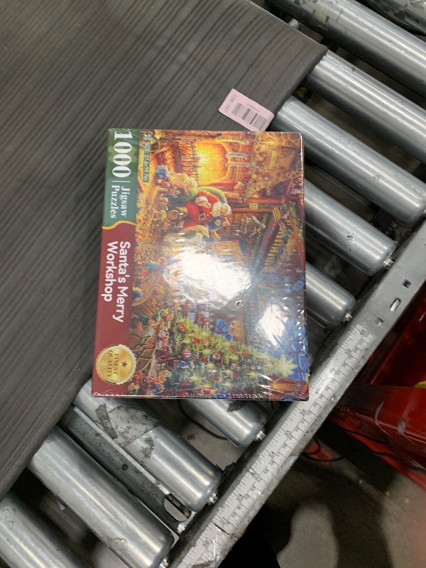 Photo 1 of 1000 Piece Cardboard Jigsaw Puzzles, Beautiful Christmas Puzzle - Every Piece Unique, Softclick Technology for 27x20 Inch