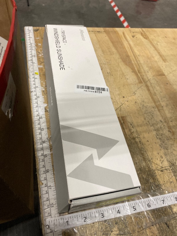 Photo 1 of [2026 Upgrade] Nmoiss Windshield Sun Shade Umbrella for Car Vinyl Coating Protect Car from Sun Rays & Heat Damage Keep Cool and Protect Interior Small (53" L x 29" W)