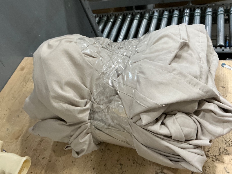 Photo 1 of Bedding STANDARD Sheet Set - Brushed Microfiber - Soft Bed Sheets for Queen Size Bed Set - Includes 1 Fitted, 1 Flat, & 2 Pillow Cases - Deep Pocket (Beige)