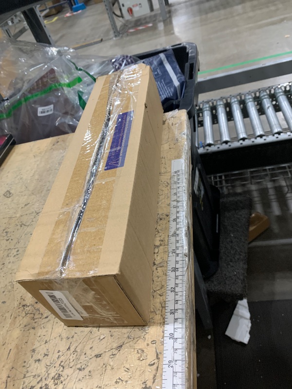 Photo 1 of 1 Inch Black Curtain Rods for windows, Heavy Duty Adjustable Splicing Single Curtain Rod with Brackets (30-90")