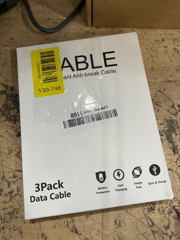 Photo 1 of 10 Ft iPhone Charger Cord 3Pack Long MFi Certified Lightning Cable 10 Feet Braided USB iPhone Charging Cord with Apple iPhone 14 13 12 11 Pro Max XS XR X 8 7 6 5 Plus iPad