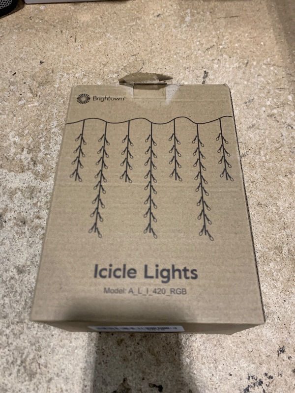 Photo 1 of 2025 New Upgraded Colorful Twinkling Icicle Lights for Outside - 33 ft 420LED Christmas Lights Outdoor - Waterproof Icicle for House Roof Garden Deck Balcony Porch Pathway Party Holiday Indoor