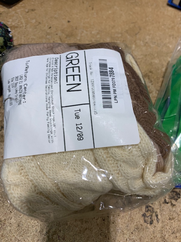 Photo 1 of Allwind 4 Pack Personalized Christmas Stockings,18" Knit Christmas Stockings for Family, Hanging Xmas Stockings with Name Tags for Christmas Decorations Home Party Family Decor