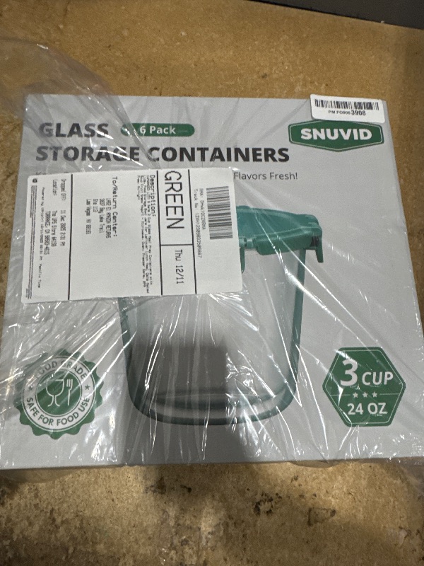 Photo 1 of [UPGRADED LID] 6 Sets 3 Cup Glass Meal Prep Containers with Lids, Food Storage Bowl Jars for Leftover Lunch Meal Oats Salad Soup Fruit Snack Yogurt - Microwave, Oven, Freezer Safe, BPA Free, Airtight