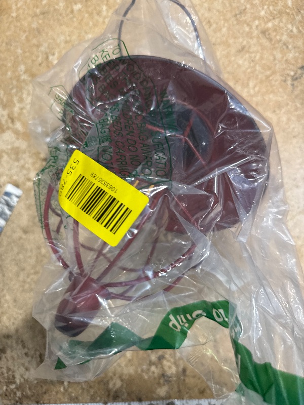 Photo 1 of **Only one*** YAKii 2 Pack Solar Lantern Hanging Waterproof Outdoor Metal Solar Lamp with Warm White Light Decorate for Yard Garden Pathway Patio Porch Decor (Red)