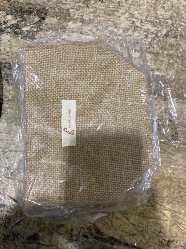 Photo 1 of Foraineam 6 Pack Mini Hanging Storage Bag Cotton Linen Decorative Wall-Hanging Basket Organizer Collapsible Box Bin Bags for Wall Door Closet