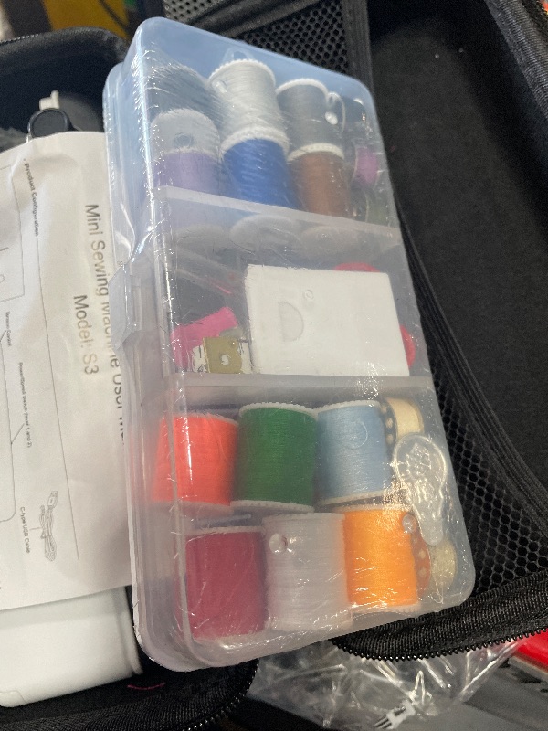 Photo 1 of **FOR PARTS ONLY**SwiftStitch Pro 3 Handheld Sewing Machine, 2-Speed Portable Mini Sewing Kit with Storage Case, Dual Power Mode, sewing machine for beginners, Easy Beginner Mending for Home, Travel