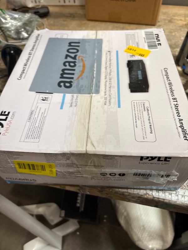 Photo 1 of Pyle Wireless Bluetooth Power Amplifier System- 200W Dual Channel Sound Audio Stereo Receiver w/USB, SD, AUX, MIC w/Echo, Radio, LCD - Home Theater Entertainment via RCA, Studio Use, Black - PDA6BU.6