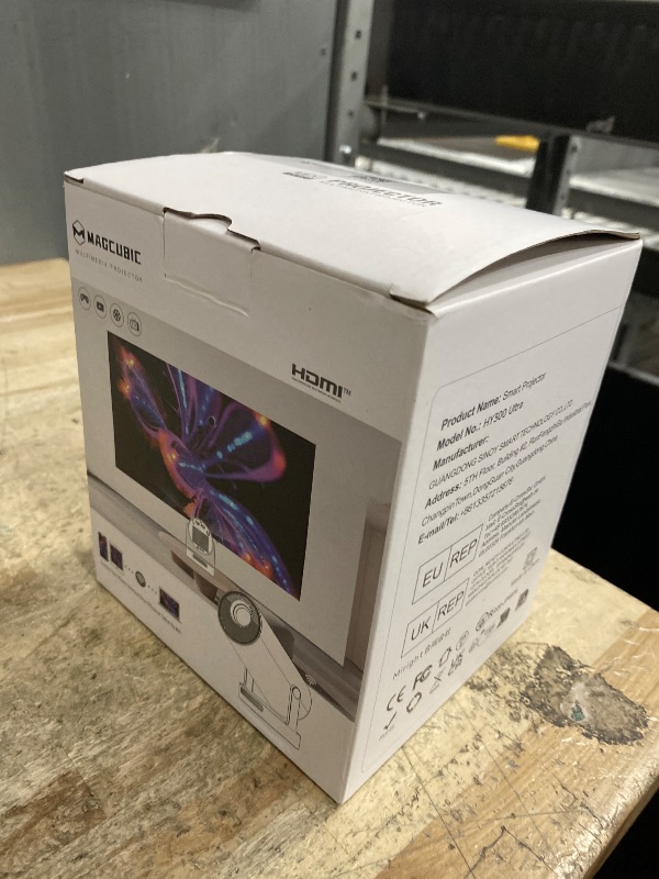 Photo 1 of ?Electric Focus?Magcubic Mini Projector 4K Support, Portable Projector with WiFi 6 and Bluetooth 5.4, Smart Proyector, 5W Soundbase Speaker, 180°Rotation for Home Theater