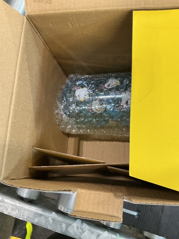 Photo 1 of ***MISSING PIECES*** ***READ CLERK NOTES*** JoyJolt Disney Princess Icon Glass Tumblers with Lids and Straws, 16oz Glass Cups with Lids and Straws ft Princess Jasmine Ariel Cinderella Belle, 4pc Can Shaped Drinking Glasses, Iced Coffee Cups