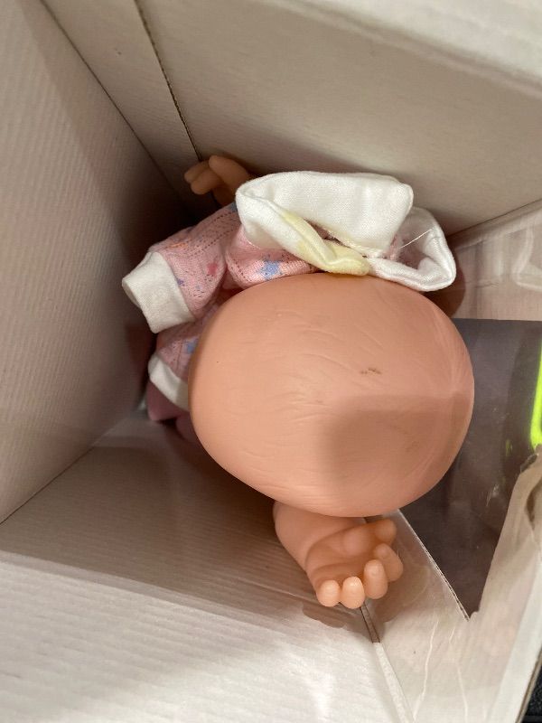Photo 1 of *MINOR DAMAGE - USED*
BDDOLL 12" Baby Doll in Gift Box with Pink Backpack, Cloths, Feeding Bottle and Pacifier, First Baby Dolls for Toddlers 3 Years and Up
