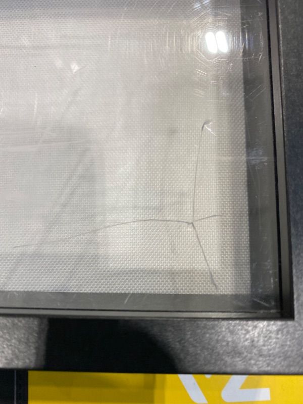 Photo 1 of ***MINOR DAMAGE*** 5x5 Shadow Box Picture Frame with Soft Linen Back - Metal Push Pins Included, Memory Box Display Case for Memorabilia Flower Awards Medals Wedding Photos, Black