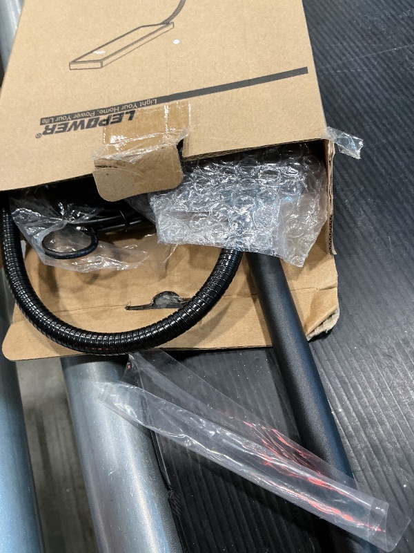 Photo 1 of ***MISSING PIECES*** ***READ CLERK NOTES*** LEPOWER Desk Lamp, 800LM LED for Home Office, 12W Reading for Desk, Eye-Caring Light, Touch Table Gooseneck Lamp, 50 Lighting Modes, Bright for Bedroom, Study (Black)