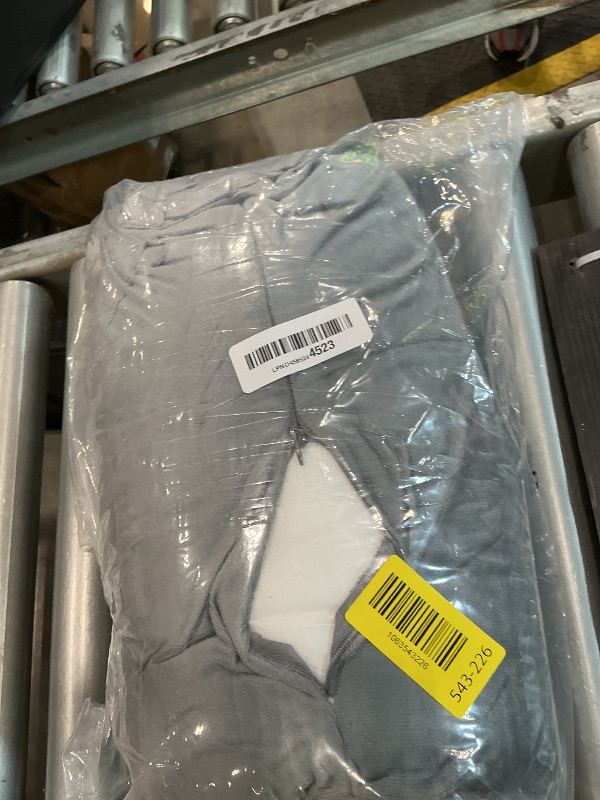 Photo 1 of 1 MIDDLE ONE Round Cylinder Bolster Pillow with Removable Velvet Cover, Tube Roll Cervical Pillow for Head, Neck, Back and Legs Support, 13" x 6", Grey