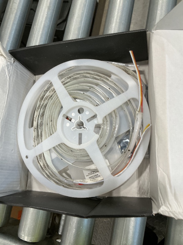 Photo 1 of **DAMAGED,SEE LIVE PHOTO**MIWISE RGB Smart IC COB LED Strip Light,20ft Color Chasing Flexible LED Tape Light,WS2811 Addressable RGB Strip with APP Control/Music Mode,Work with Alexa/Google,for Party/Home DIY Lighting Projects