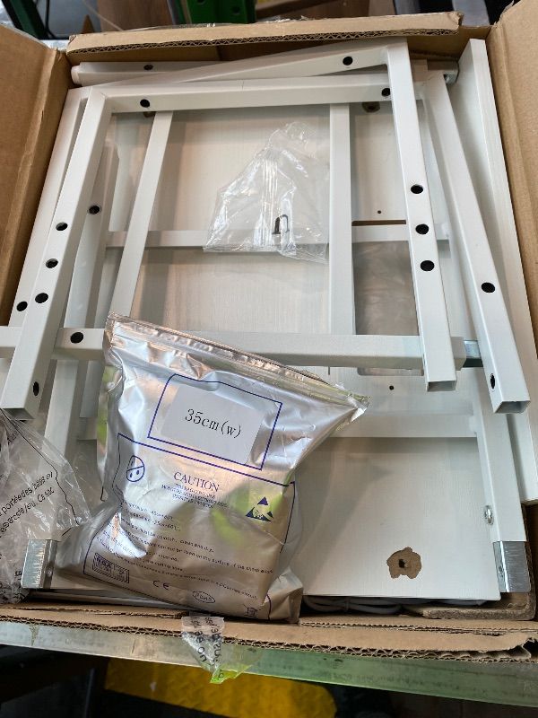 Photo 1 of Fixwal Night Stand with Charging Station, LED Nightstand with U-S-B Ports and Outlets, 2 Fabric Storage Drawers with PU Finish, Bed Side Table, White