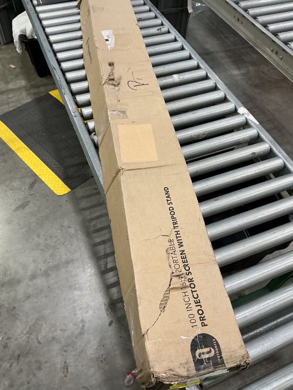 Photo 1 of Projector Screen 100 inch, Taotique 4K Movie Projector Screen 16:9 HD Foldable and Portable Anti-Crease Indoor Outdoor Projection Double Sided Video Projector Screen for Home, Party, Office, Classroom