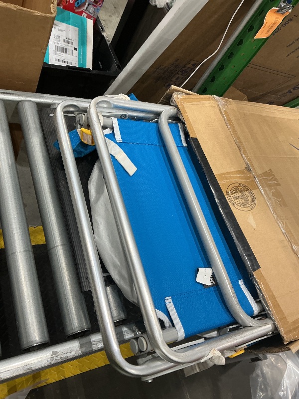 Photo 1 of GCI Outdoor Sunshade Backpack Beach Chair | Reclining Folding Canopy Chair with Durable Armrests, Drink Holder & Carry Straps, Perfect for Beach Trips & Picnics — Saybrook Blue