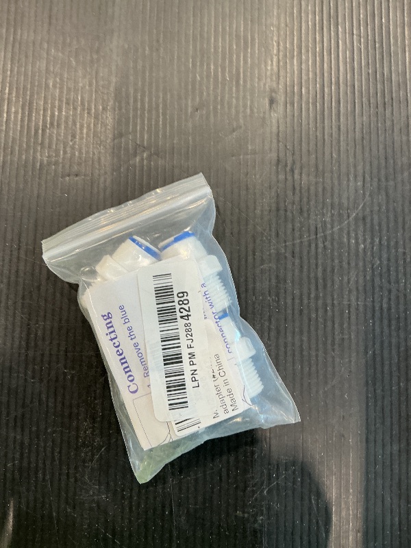 Photo 1 of 1/2" Male Thread Straight Through x 3/8" PE Hose OD Push-In Quick-Connect Fitting for RO Reverse Osmosis Water Filter, Beverage Dispenser & Water Filtration/Purification Systems Accessories (5PCS)