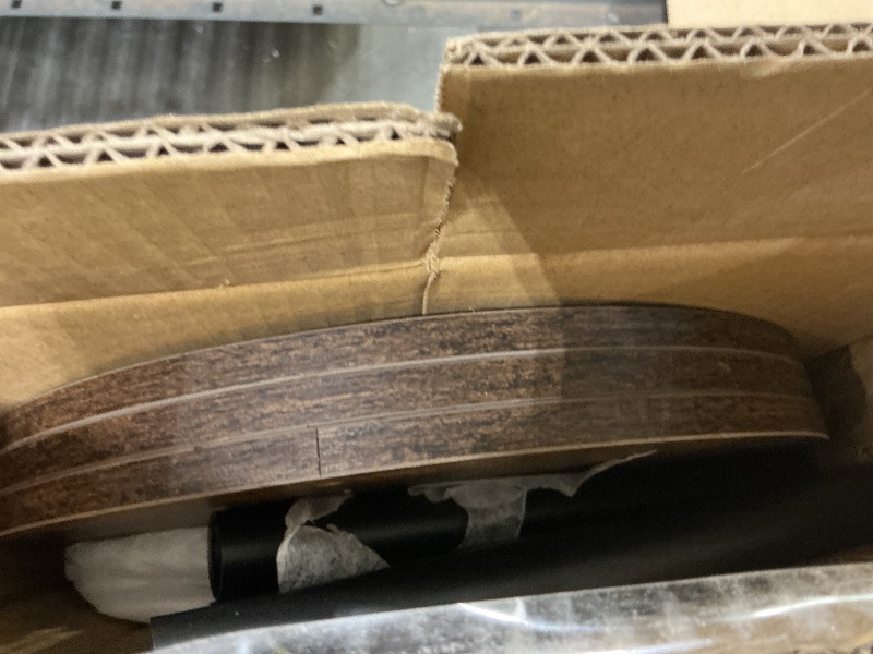 Photo 1 of **MINOR DAMAGE/LOOK AT LIVE PHOTO**
XBurmo Small Round End Table - 3 Tier Design Accent Table, Narrow Side or Bedside Stand, Industrial Vintage Nightstand for Bedroom, Living Room, or Small Spaces, Rustic Brown