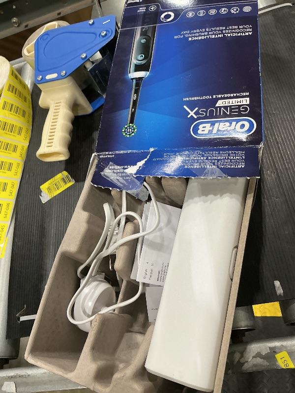 Photo 1 of ***VERY USED*** Oral-B Genius X Limited Rechargeable Electric Toothbrush with 1 Replacement Brush Head, Travel Case, Midnight Black