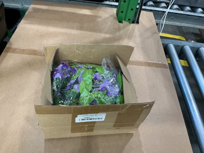 View 2 of *USED*
Lvydec Wisteria Artificial Flowers Garland, 4 Pcs Total 28.8ft Artificial Wisteria Vine Silk Hanging Flower for Home Garden Outdoor Ceremony Wedding Arch Floral Decor (Light Purple)