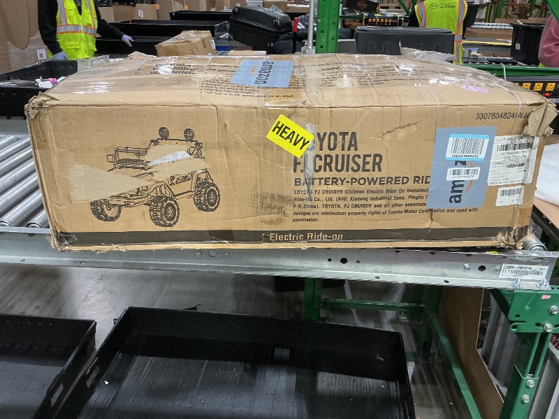 View 3 of 12V Ride on Car for Kids, Licensed Toyota Ride on Truck, Battery Powered Electric Kids Car with Remote Control, Music, LED Lights, Suspension System, Double Doors, Safety Belt, for Boys Girls (Black-)
