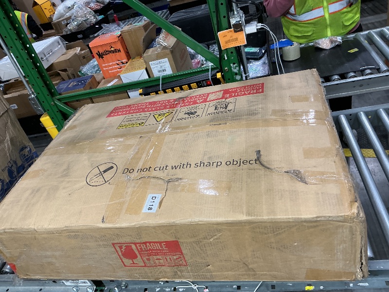 Photo 1 of YITAHOME Makeup Vanity Desk with LED Lights: 35" Large Mirror with Power Outlets, 4 Drawers & Stool, Adjustable Lighting Dressing Table for Women Black