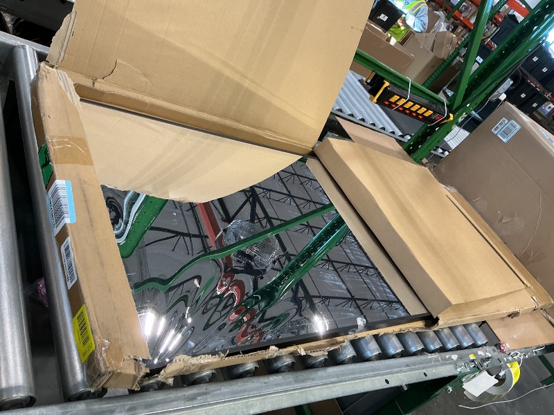 Photo 1 of ***MINOR DAMAGE*** brisafe 59"x20" Magnetic Wall Mirror, Full Length Mirror with Tool-Free Installation, Shatterproof Nano Glass, Ultra Clear, Frameless Design for Bedroom, Closet, Door, Gym – Black