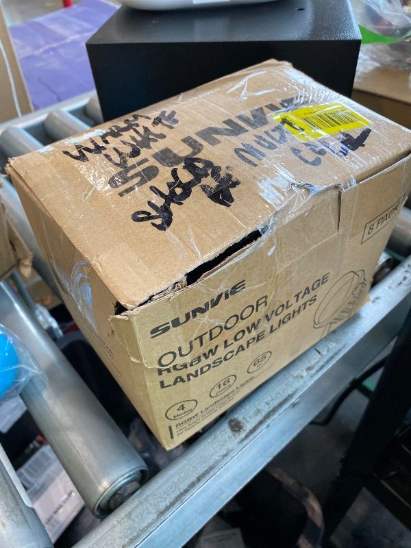 Photo 1 of *USED*
SUNVIE Christmas 12W RGB Color Changing Landscape Lights Low Voltage LED Landscape Lighting Remote Control Spotlight Waterproof Garden Pathway Christmas Decoration Outdoor, 8 Pack with Connector