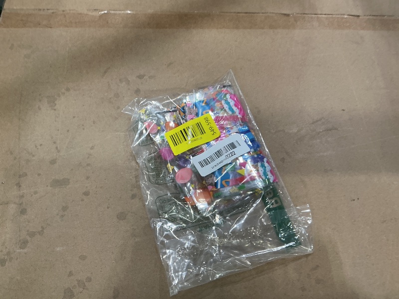 Photo 1 of **MISSING PARTS - 16 Pcs**
50PCS Birthday Clear Cellophane Treat Bags: Clear Goodie Bags with 60 Twist Ties for Kids Birthday Party Favors Wrapping, Packaging Candy Cookies Treat Classroom Return Gifts - 4 Colorful Designs