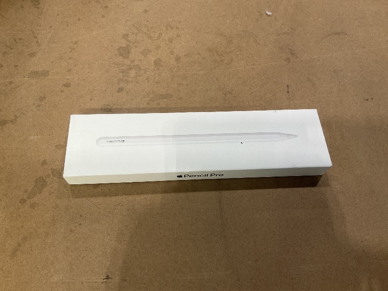 Photo 1 of Apple Pencil Pro: Latest Model - Device Compatibility Check Required - Pixel-Perfect Precision, Tilt and Pressure Sensitivity, Perfect for Note-Taking, Drawing, and Art. Charges and Pairs Magnetically