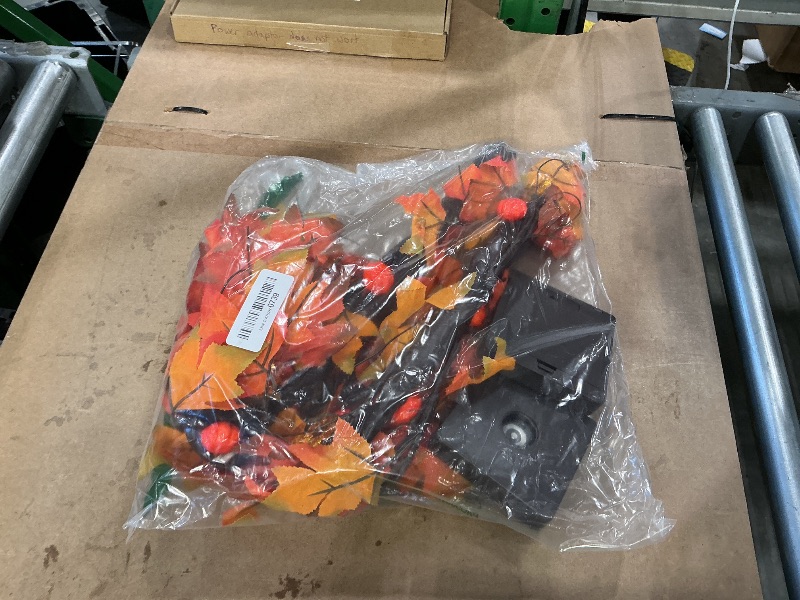 Photo 1 of *USED*
2 Pack 24 Inch Maple Tree Fall Thanksgiving Table Decorations with 48LED Battery Operated Lighted Tabletop Artificial Tree with Pumpkin Acorn Maple Fall Thanksgiving Decor Centerpieces Indoor for Home