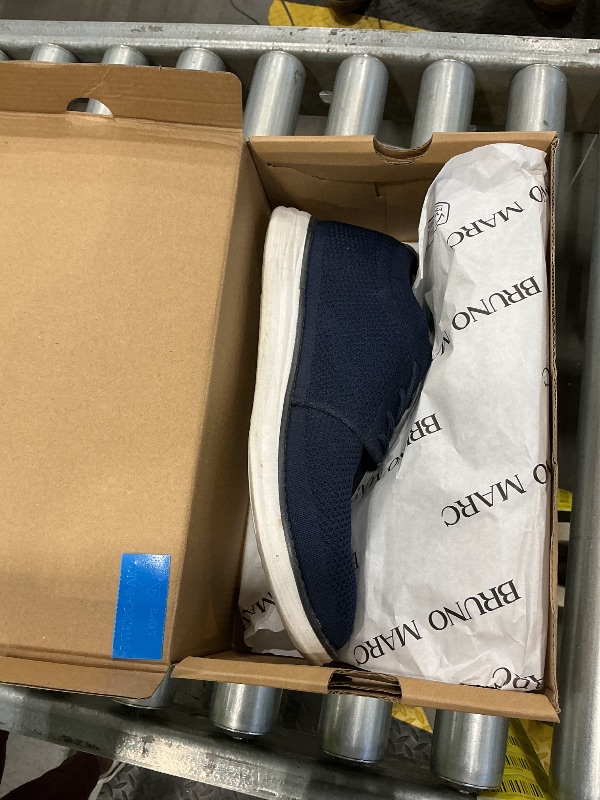 Photo 1 of ***VERY USED*** Bruno Marc Men's KnitFlex Breeze Mesh Sneakers Oxfords Lace-Up Lightweight Casual Walking Shoes,Size 10.5,Blue,GRAND-01