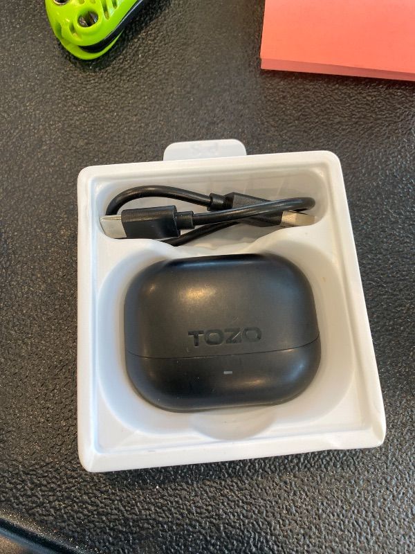 Photo 1 of **UNTESTED**
TOZO E2 Wireless Earbuds 10mm Drivers with Powerful Bass, App Customize 32 EQs, with 2 Mics AI Call Noise Cancellation, 30H Playtime, Bluetooth 5.3 Ear Buds, Comfort Fit in-Ear Headphones