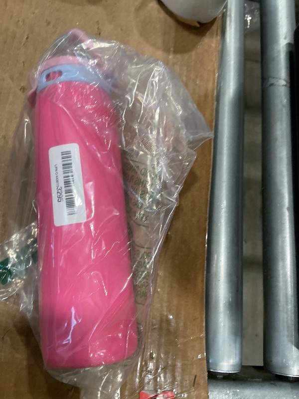 Photo 1 of **UNTESTED**
Ello Pop & Fill 22oz Stainless Steel Water Bottle with Quick Fill Technology, Double Walled and Vacuum Insulated Metal, Leak Proof Locking Lid, Sip and Chug, Reusable, BPA Free, Cherry Breeze