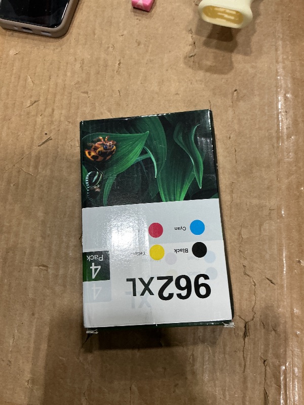 Photo 1 of ** NO YELLOW**
962XL Ink Cartridges Combo Pack Compatible for HP 962 XL HP962 HP962XL for HP OfficeJet Pro 9010 9015 9018 9020 9025 9014 9019 9028 9012 Printer Black Cyan Magenta Yellow(4 Pack)