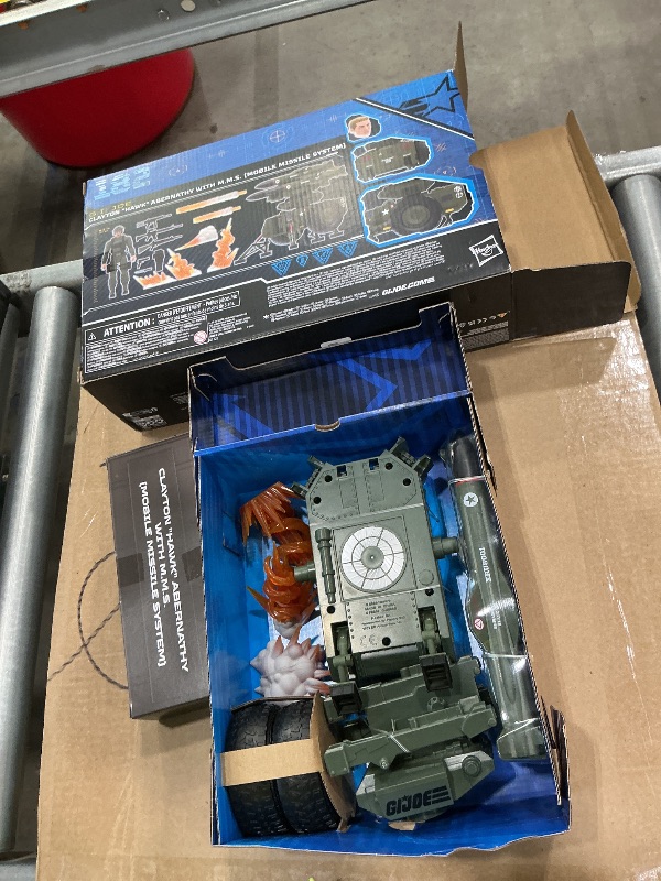 Photo 1 of *Missing Parts*
G.I. Joe Classified Series #182, Clayton “Hawk” Abernathy with M.M.S. (Mobile Missile System) Towable Vehicle, Collectible 6 Inch Action Figure Set