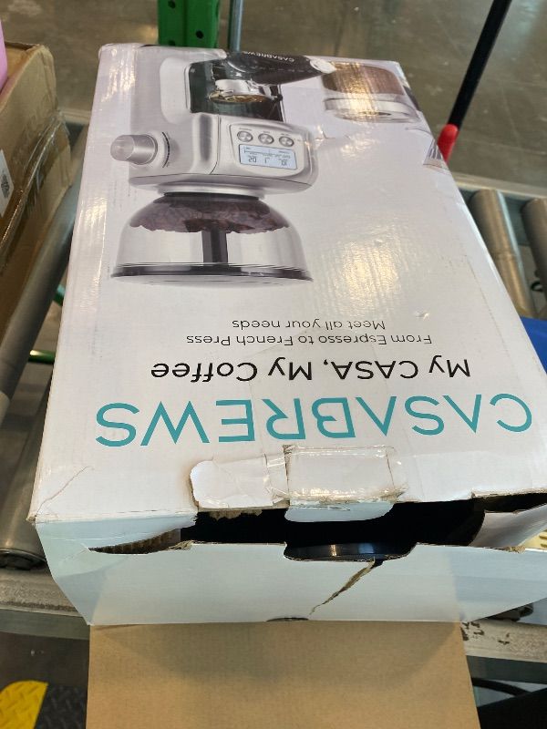 Photo 1 of **MINOR DAMAGED - See clerk notes**
CASABREWS Tornado Electric Conical Burr Coffee Grinder, 77 Precision Grind Settings for Espresso to French Press, Special for Barista and Coffee Lovers