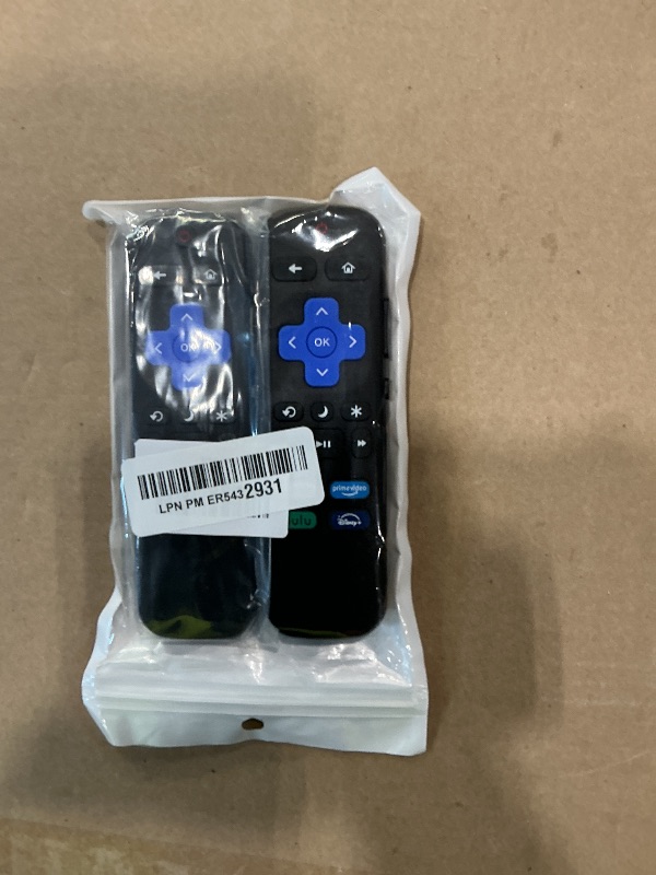 Photo 1 of (2 Pack) Replacement Remote Control for Roku TV - Compatible with TCL/Hisense/Onn/Philips Roku Smart TVs, No Pairing Needed (Not for Roku Stick/Box/Players)