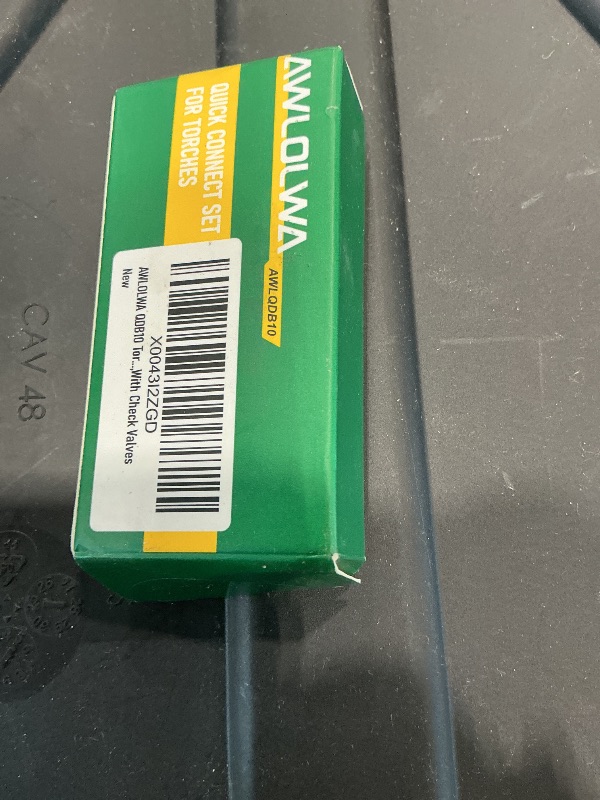 Photo 1 of ?AWLOLWA QDB10 Oxy Acetylene Quick Connects Set, Fit 9/16"-18 B Fittings, Hose to Torch Quick Connect, with Check Valves
